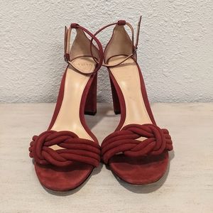 Alexandre Birman Vicky Knotted suede sandals 37